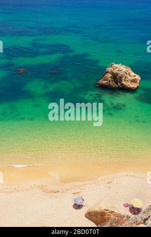 Praia Dona Ana, Lagos, Algarve occidentale, Algarve, Portogallo, Foto Stock