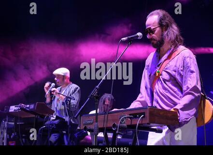 L'ARP Frique & Family si esibisce al WOMAD Festival di Charlton Park, Regno Unito. Luglio 26, 2019 Foto Stock