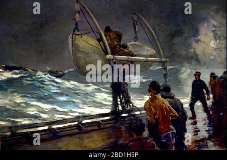 Signal of Distress 1890 Winslow Homer 1836-1910 Stati Uniti d'America Foto Stock