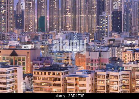 Condomini, Kowloon, Hong Kong, Cina, Asia Foto Stock