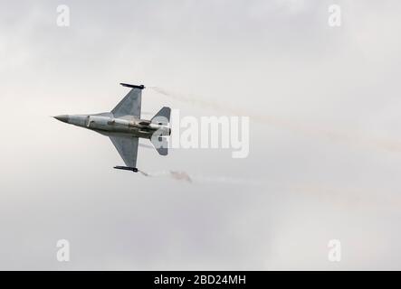 F-16AM Fighting Falcon a Biggin Hill Airshow di Foto Stock