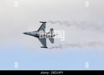 F-16AM Fighting Falcon a Biggin Hill Airshow di Foto Stock