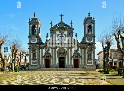 Chiesa di Bom Jesus de Matosinhos nel nord del Portogallo Foto Stock