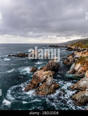 North Saberanes Rocks, Garrapata state Park, Big sur, California, Stati Uniti Foto Stock