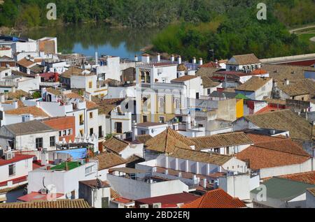 Cordoba in Andalusia, Spanien: Blick vom Turm der Mesquita, Panorama Foto Stock