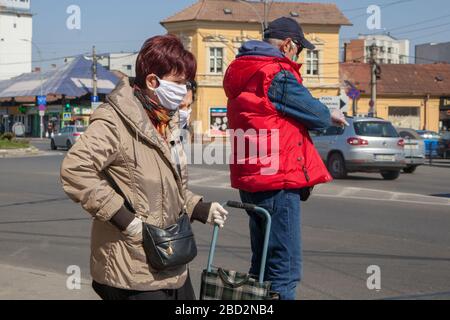 Cluj-Napoca, Romania; 2020 marzo - Cluj Napoca durante la Pandemia Coronavirus Covid-19 Foto Stock