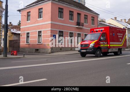 Cluj-Napoca, Romania; 2020 marzo - Cluj Napoca durante la Pandemia Coronavirus Covid-19 Foto Stock