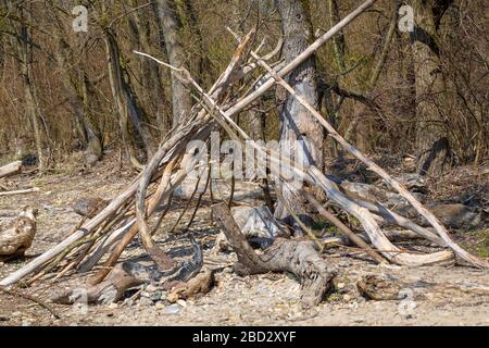 Rilassatevi in un'area ricreativa locale sul lago di costanza Foto Stock