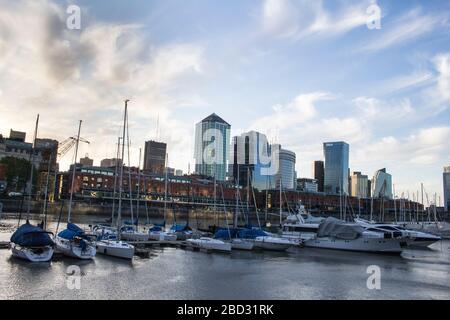 Porto di Puerto madero Buenos Aires Foto Stock