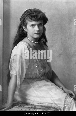 Granduchessa Anastasia Nikolaevna di Russia, circa 1916 Foto Stock