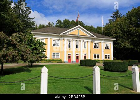 Fort Langley Community Hall, Fort Langley, regione di Vancouver, British Columbia, Canada Foto Stock