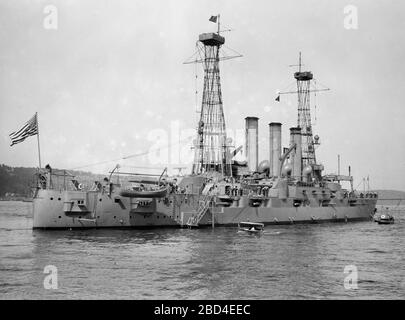 USS Louisiana (BB-19) corazzata di classe Connecticut ca. 1910-1915 Foto Stock