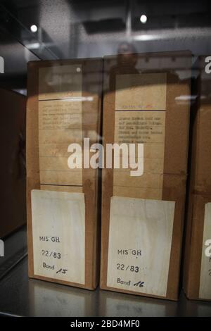 Archiv der Stasi (Ministerium für Staatssicherheit der Deutschen Demokratischen Republik) im Stasi Unterlagen Archiv, BStU Der Bundesbeauftragte für Foto Stock