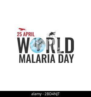 Immagine vettoriale di sfondo del giorno della malaria del mondo. Immagine vettoriale in stile del concetto del giorno della malaria del mondo Illustrazione Vettoriale