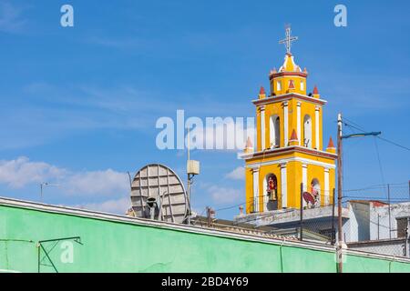 Chiesa di nostra Signora dei Rimedi a Cholula, Messico. America Latina. Foto Stock