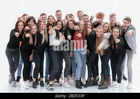 un grande gruppo di giovani gay che stanno insieme Foto Stock