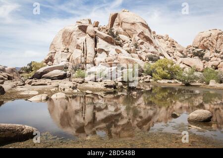 Barker Dam in Joshua Tree National Park, California Stock Photo