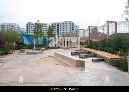 Londra 2012 Olimpiadi Queen Elizabeth Olympic Park, Stratford, Londra, E20 2AD Foto Stock