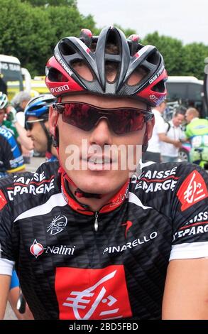 Luis Leon Sanchez di Caisse d'Epargne durante il Critérium du Dauphiné Libéré, Grenoble - Roanne 219km il 11 giugno 2007 a Grenoble Laurent Lairys / DPPI Foto Stock