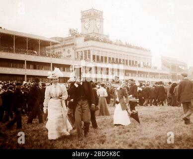 Ascot Racecourse, periodo vittoriano Foto Stock