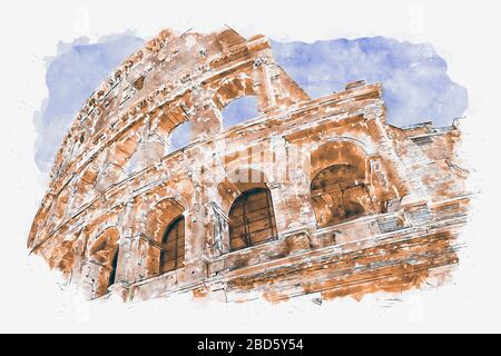 Fori Imperiali di Roma Foto Stock