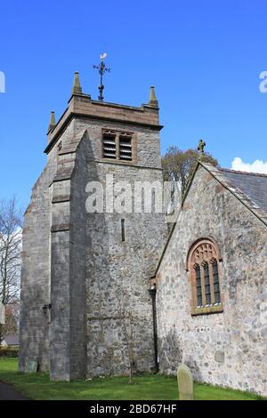 St Mary's Church Cilcain Wales - un edificio classificato di grado i Foto Stock