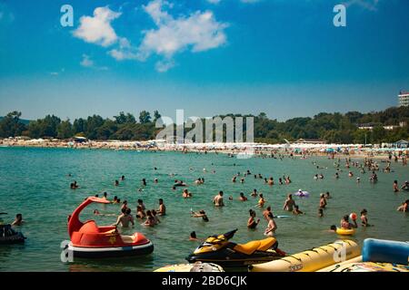 Primorsko-Bulgaria-Mar Nero Foto Stock