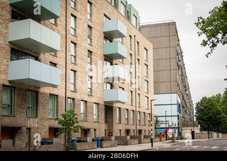 Nuova costruzione edilizia abitativa - Londra Regno Unito Foto Stock