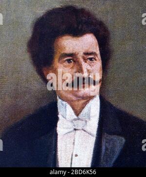 JOHANN STRAUSS II - il più giovane (1825-1899) compositore austriaco di musica leggera Foto Stock