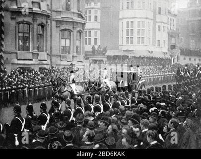 FUNERALE DELLA REGINA VITTORIA a Windsor, 2 febbraio 1901 Foto Stock