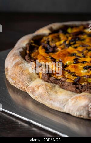 Pizza Taco, strato inferiore. Foto Stock