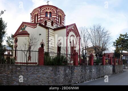 Arnaia-Chalkidiki-chiesa di Agioi Anargyroi Foto Stock