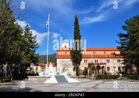 Megali Panagia-Chalkidiki-Grecia-chiesa di Agios Basilios Foto Stock