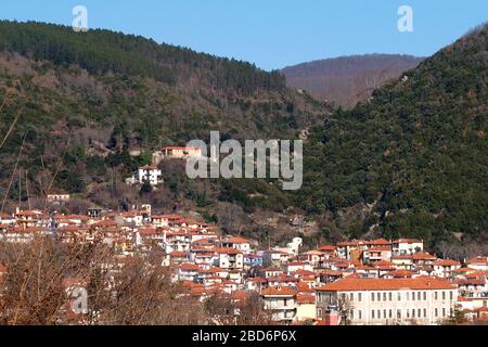 Megali Panagia-Chalkidiki-Grecia-Panagouda chiesa Foto Stock