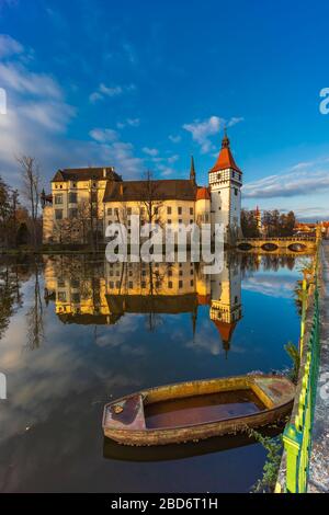 Castello di Blatna vicino a Strakonice, Boemia meridionale, Repubblica Ceca Foto Stock