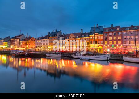 Bellissima la città di Copenhagen in Danimarca Foto Stock