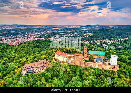 Castello di Wartburg a Eisenach - Turingia, Germania Foto Stock