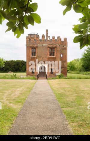 Il Gatehouse è tutto ciò che rimane della vecchia Rye House, situato a Hoddesdon, Hertfordshire Foto Stock