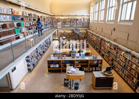 La Biblioteca pubblica di Stoccolma, nota come Stockholms stadsbibliotek, si trova a Stoccolma, Svezia, Europa Foto Stock