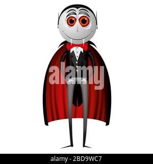 Conte Dracula (vampiro) - illustrazione di Halloween Foto Stock