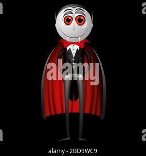 Conte Dracula (vampiro) - illustrazione di Halloween Foto Stock