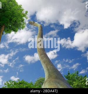 Immagine live dei dinosauri Foto Stock