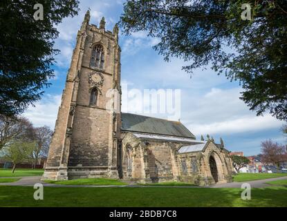 Chiesa parrocchiale di tutti i Santi a Driffield, nello Yorkshire orientale Foto Stock