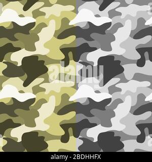 Modello di colore cachi astratto senza cuciture Illustrazione Vettoriale