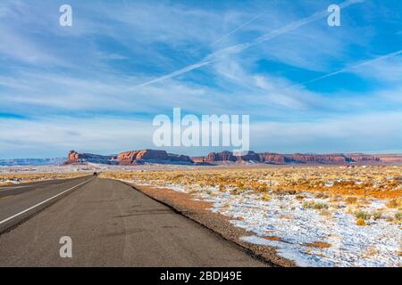 Il Monument Valley nello Utah Foto Stock