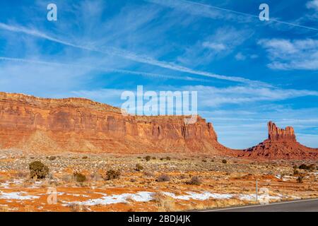 Il Monument Valley nello Utah Foto Stock