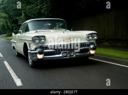 1958 Cadillac Sedan Deville classica auto americana Foto Stock
