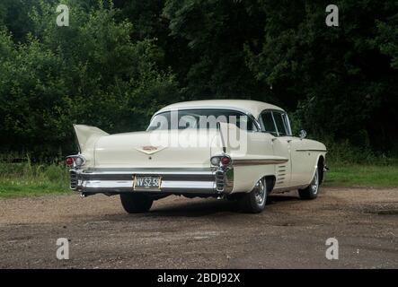 1958 Cadillac Sedan Deville classica auto americana Foto Stock