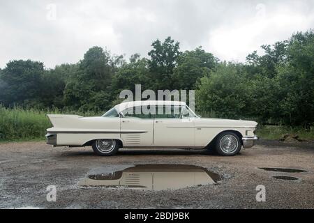 1958 Cadillac Sedan Deville classica auto americana Foto Stock
