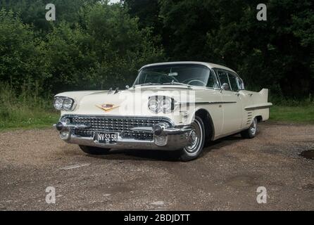 1958 Cadillac Sedan Deville classica auto americana Foto Stock
